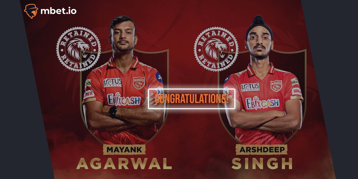 mbet_io's tweet photo. 🎉Congratulations!🎉

#SaddaPunjab retentions.

#SaddaSquad #iplretentions https://t.co/D9KFhKhfDL