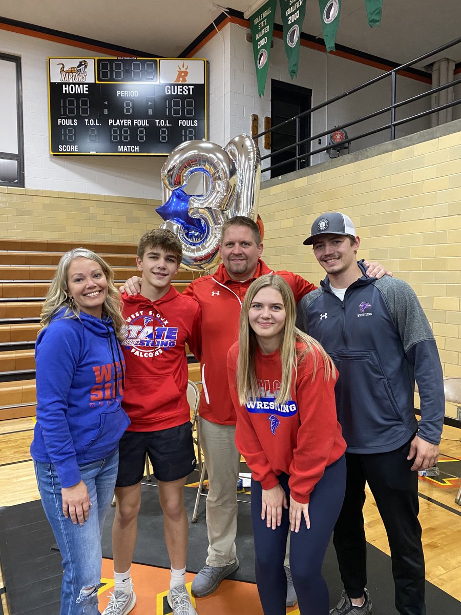 BenjaminBouza's tweet photo. Congratulations to Head Wrestling Coach Mark VanOort on his 300th dual victory. Numbers like that don’t happen overnight, it takes years of dedication and hard work. Way to go coach! https://t.co/metGmqZ6cF