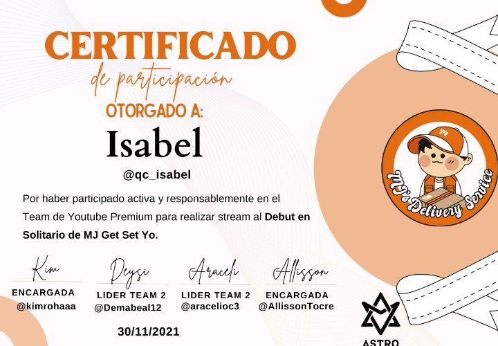 qc_isabel's tweet photo. Todo por mi sol 💜🦊🇵🇪 mi primer certificado 🥰 gracias 
#ASTRO #MJ #GetSetYo1stWin
@offclASTRO @ASTRO_Staff https://t.co/zO8DRq3KMH