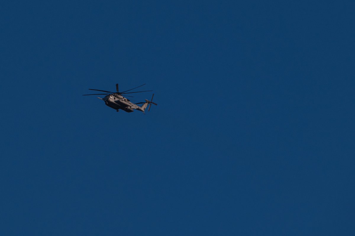 aeroscouting's tweet photo. Dirty birdy | USMC CH-53 Super Stallion inbound MCAS Pendleton this evening. Love visiting this place. #Planespotting #Helospotting #FlyUSMC https://t.co/4lqtnrngLz