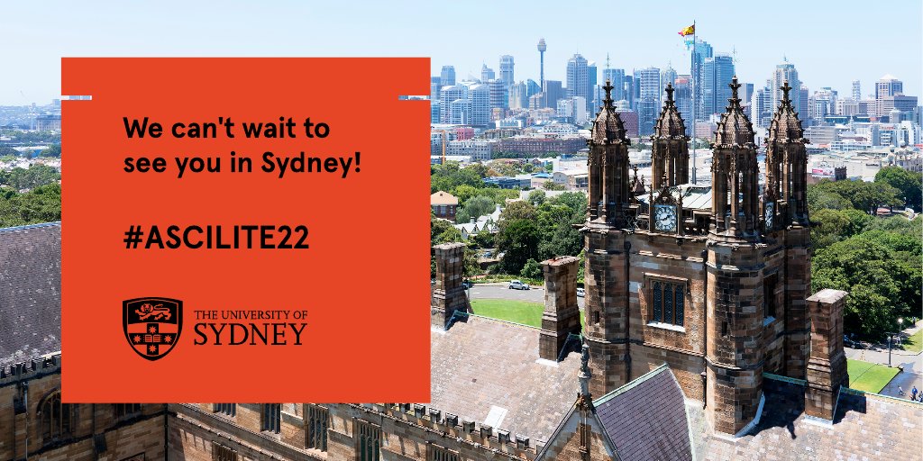 So thrilled to be promoting the 2022 ASCILITE conference at <a href="/Sydney_Uni/">University of Sydney</a>, December 4-7, 2022. Reconnecting Relationships through technology. Details at 2022conference.ascilite.org