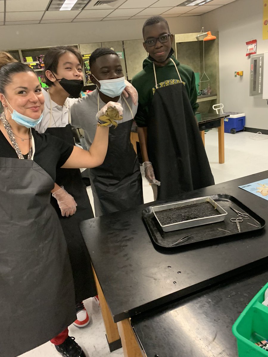 MsHertzler's tweet photo. Science is fun!!! #frogs #fun #LetsGetFilthy @AlbrightMS https://t.co/3MvqvCRnaf