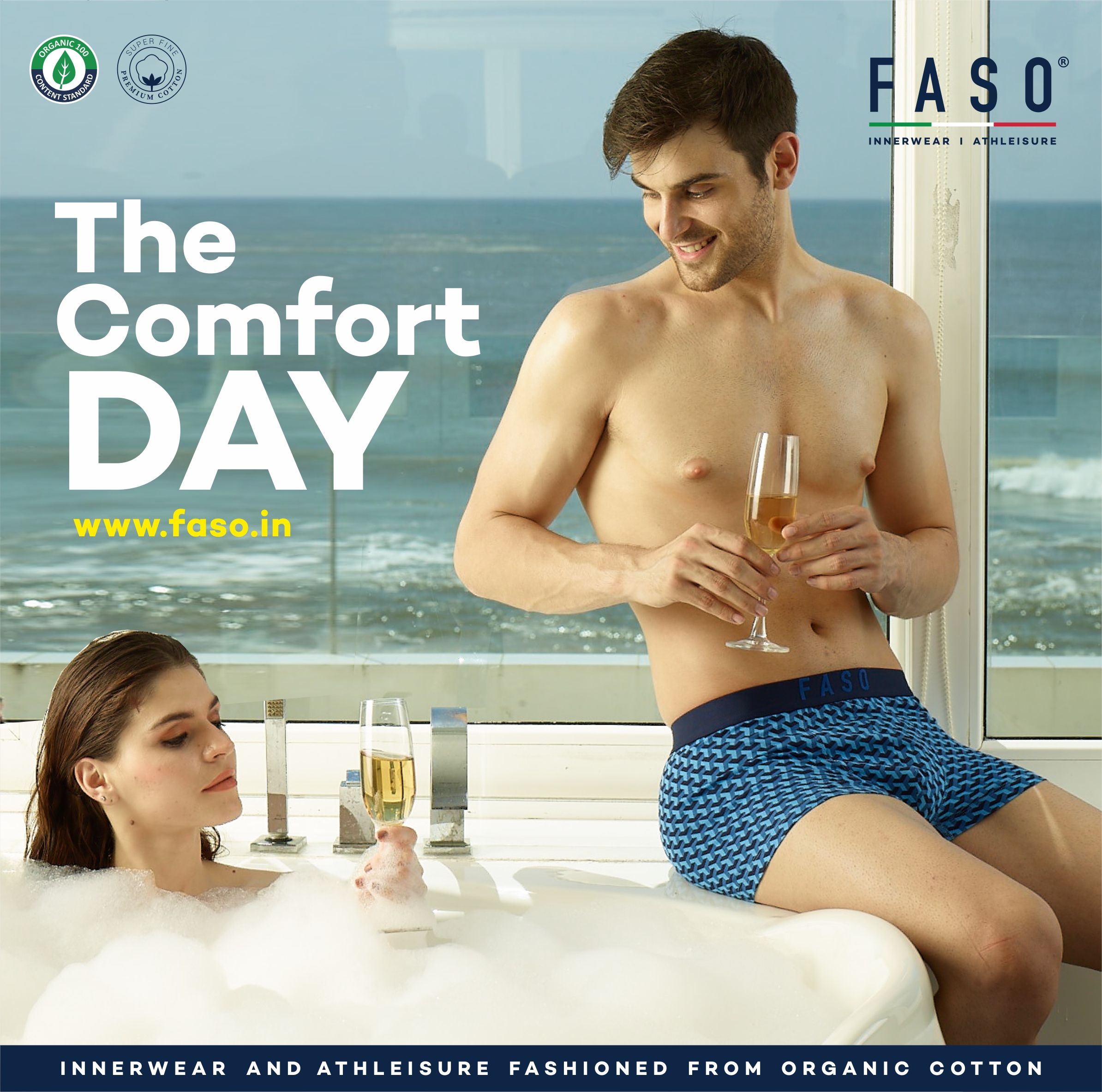 FASO on X: Feel All day Comfort & Relaxed! Experience our customized fit  innerwear collections for super comfort. Shop online on   #fasoclothings #relaxed #supercomfort  #organiccottoninnerwear #organicmensinnerwear