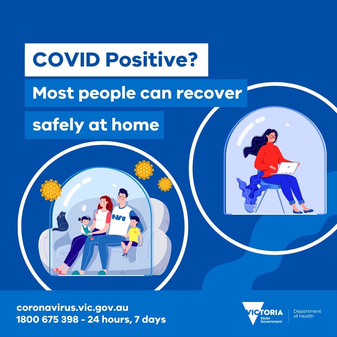 VicGovDH on Twitter "Did you know that most Victorians who get COVID19 can safely recover at