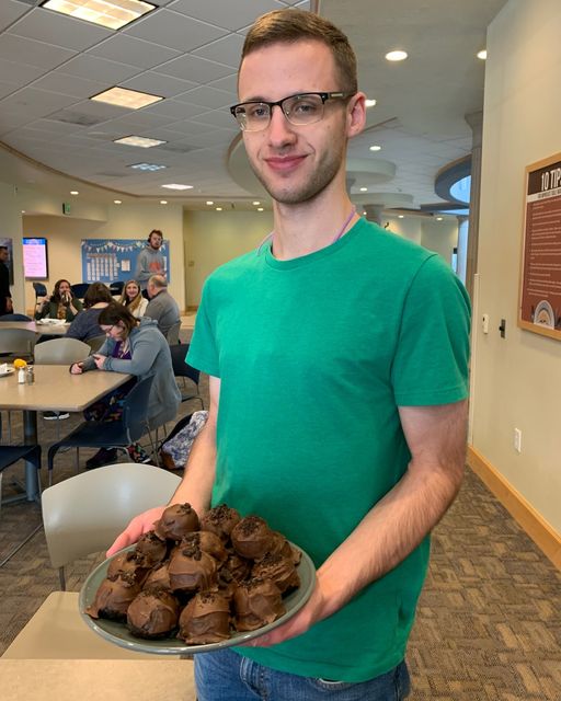 SVA4Autism's tweet photo. Look at this gorgeous plate of homemade truffles! Isaac has discovered a passion for #baking during his time here. He's always whipping up something beautiful and delicious to share with others! #RespectAndConnection #JoyInTheJourney https://t.co/glwei9MdL4