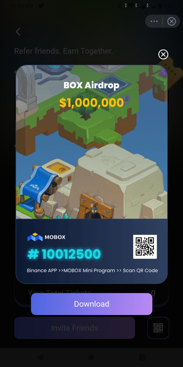 Cryptogirl1582's tweet photo. Binance x Mobox 💎 GET 1 MOMO Avatar NFT + 2 Tickets (for all users)
- Download &amp; Open Binance App
- Scroll Down to ‘Marketplace’
- Click ‘MOBOX GAMES’
- Sign in with Binance
- Open MYSTERY BOX
- Go to ‘Join Now’
- Click ‘Tickets’
Use this Code to get 2 tickets -10012500 https://t.co/xMYfIBtE4K
