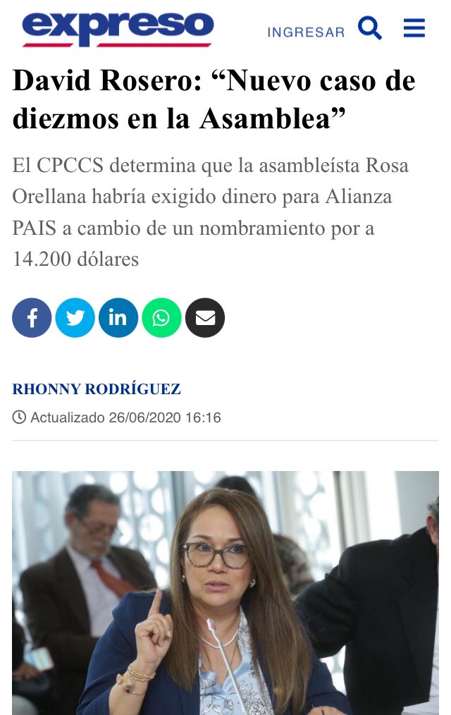 romelchiriboga's tweet photo. @PatricioJijonL1 Igual sucedió con la exasambleísta por #ElOro #RosaOrellanaRoman a quien #Cabezas #Litardo #Moreno y #Romo salvaron de ser investigada por la @AsambleaEcuador con pruebas que demostraron el ilícito se autodeclaró pulcra y honesta. Ideal sería abrir su expediente y transparentarlo https://t.co/ePZIPaPJFb