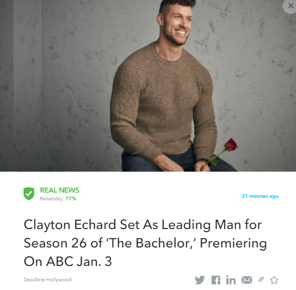 OEntertainment_'s tweet photo. The Bachelor’s Lead Man
https://t.co/z2UBBYTmty
#Clayton #Echard #Bachelor #Bachelorette @ABC #Favorite
Read more: https://t.co/YSOVLZDpcR
This article was fact checked by #Oigetit https://t.co/dBJaRPHZZ2