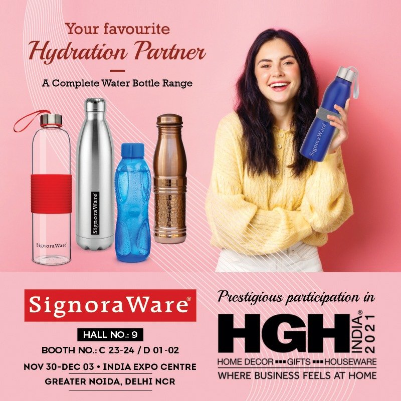 SignoraWare's tweet photo. Prestigious participation in HGH INDIA 2021 from 30th Nov - 3rd Dec. to showcase our complete product range.
#signoraware #hgh2021 #participation #event #showcasing #completerange #allproducts #hgh #GreaterNoida https://t.co/NYEKmC269b