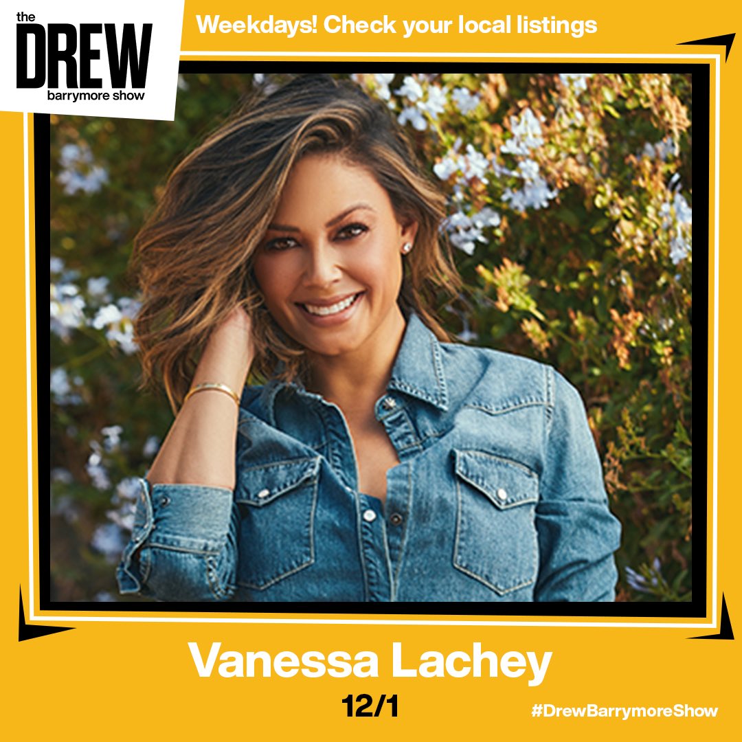 VanessaLachey's tweet photo. I LOVE this woman!!! Had so much fun with you @DrewBarrymore! Tune in tomorrow 9am EST / 2pm PST @DrewBarrymoreTV ❤️ #LifeFromScratchBook https://t.co/wwL5TjzRwF