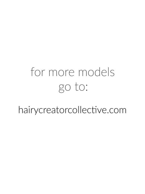 Looking for more hairy models to admire?? You should check out The Hairy Creator Collective! 🌱  Our website: https://t