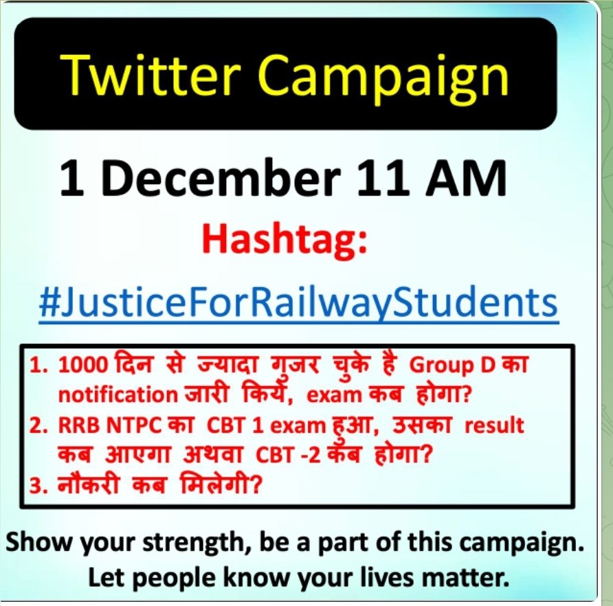 Kauravu100's tweet photo. #JusticeForRailwayStudents https://t.co/s8c4OyxmrD