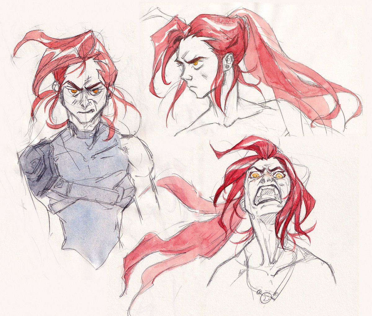 RooDraws's tweet photo. Drawing my character https://t.co/oAvhILyVoY