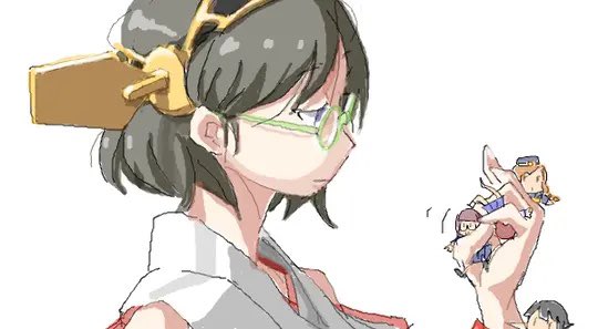 比叡(艦これ) ,霧島(艦これ) 「」|ひじからのイラスト