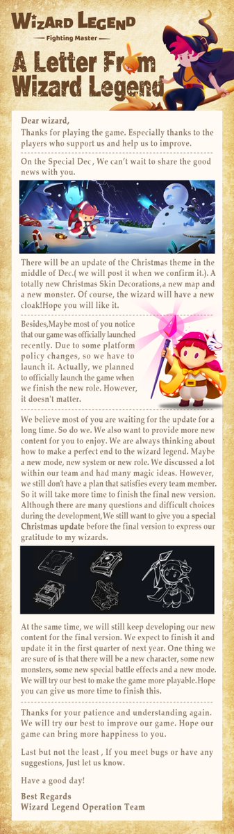 親愛なる魔法使い、
12月中旬、皆様にクリスマスキャンペーンを用意しました!🥳
クリスマスVer.内容の予告をご覧ください。