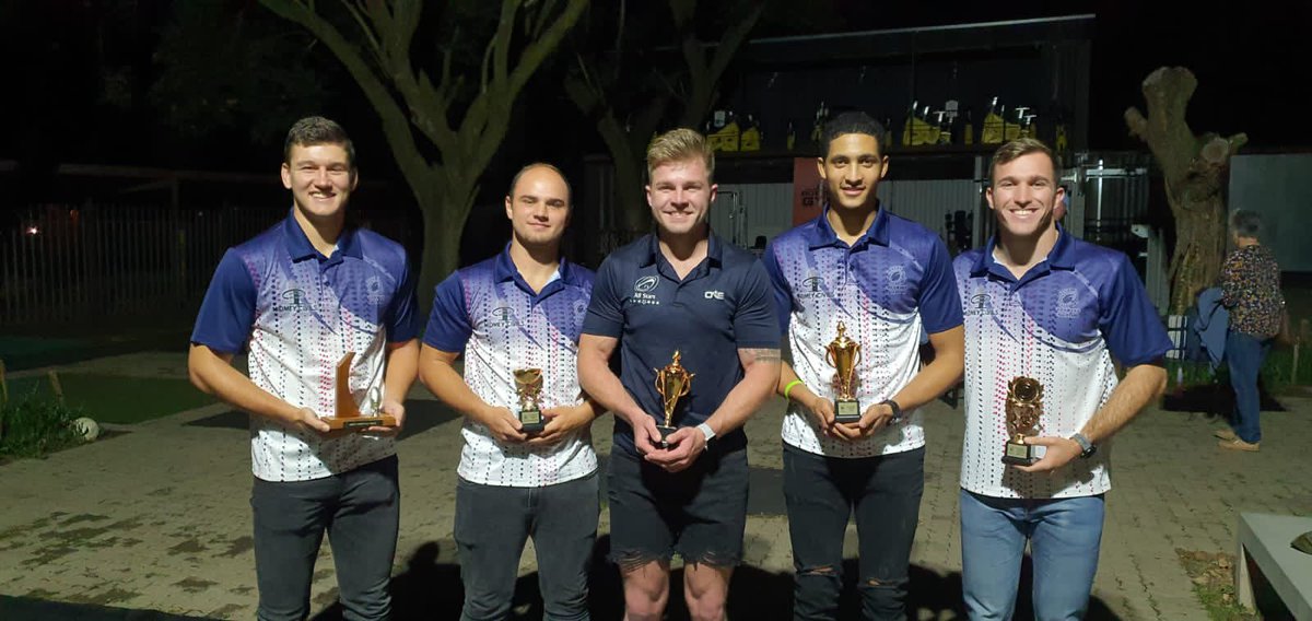 SA_AllStars7s's tweet photo. All Stars annual awards function, congratulations to the winners. Best development- Andras
Sportmangees - Marcus
Renegade - Lou-an
Best Junior - Jan
Best Senior - Sonic
MVP - Connor
Mr All Star - Andre
TATQ - Soutie https://t.co/BG8iuHvgNz