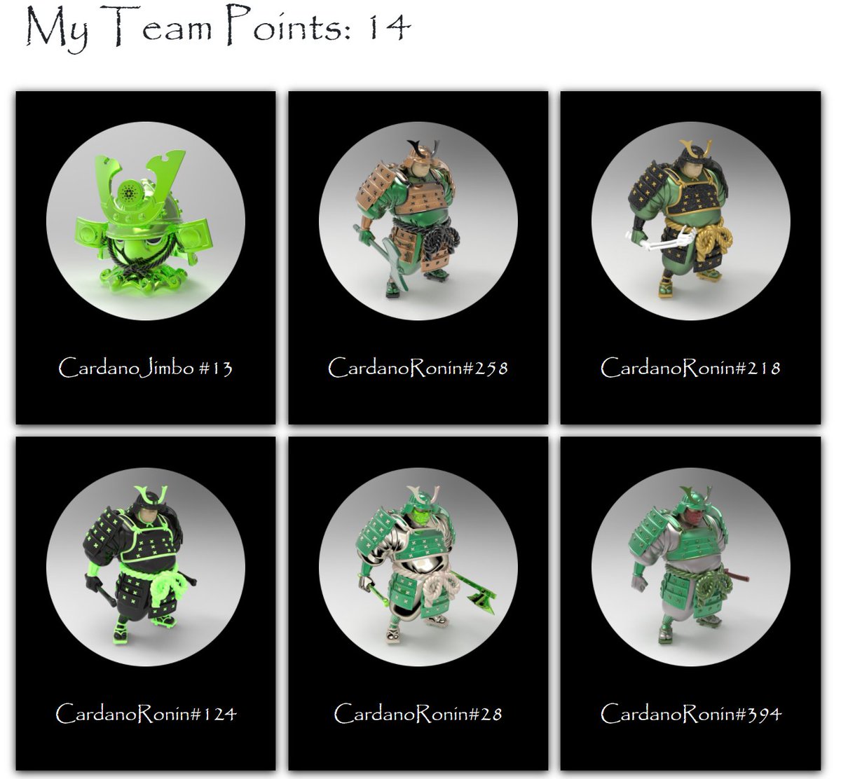 Dean_00K's tweet photo. The Green Machines!!! 🟩

Another mid sized @TheRoninverse #ArmyShowcase.

This army consists of:
Team commander, Jimbo #13.
Team 2IC, Ronin #28.
And four Ronin with an array of death dealing weapons including axes, swords and the bones of their enemies.

https://t.co/51bSN0m57h https://t.co/2oOoJMKFqz