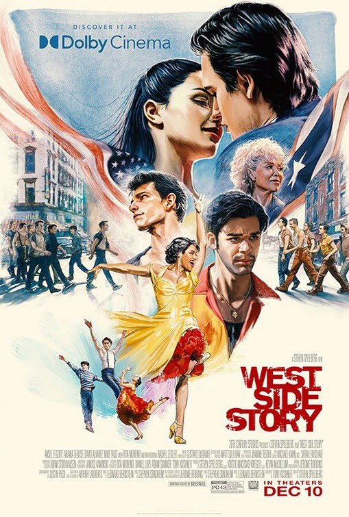 CineBinger's tweet image. New posters for Steven Spielberg’s ‘West Side Story’ remake. 

It stars Rachel Zegler and Ansel Elgort, with Ariana DeBose, David Alvarez, Mike Faist, Josh Andrés Rivera, Corey Stoll and Brian d'Arcy James. Rita Moreno.