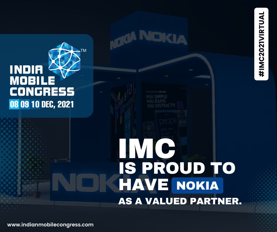 exploreIMC's tweet photo. IMC is proud to have NOKIA as a Valued Partner @NokiaIndia is going to be our "Platinum Partner". #NOKIAatIMC
@exploreIMC @ConnectCOAI @DoT_India
Register here to interact with NOKIA at #IMC2021Virtual
https://t.co/JQ3wPFdwBw https://t.co/OvPfA0LR3k