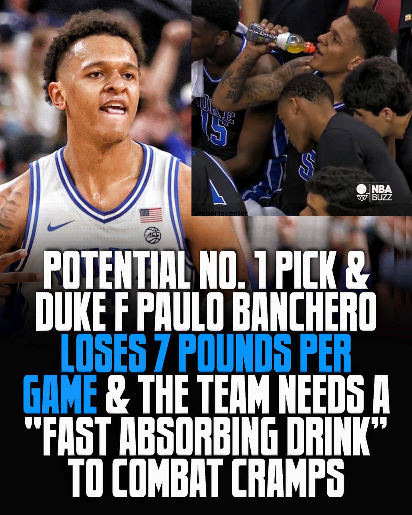 nba-buzz-auf-twitter-potential-no-1-pick-amp-duke-star-paolo-banchero-loses-7lbs-a-game-in-sweat-and-that-the-team-needed-to-create-a-special-fast-absorbing-drink-for