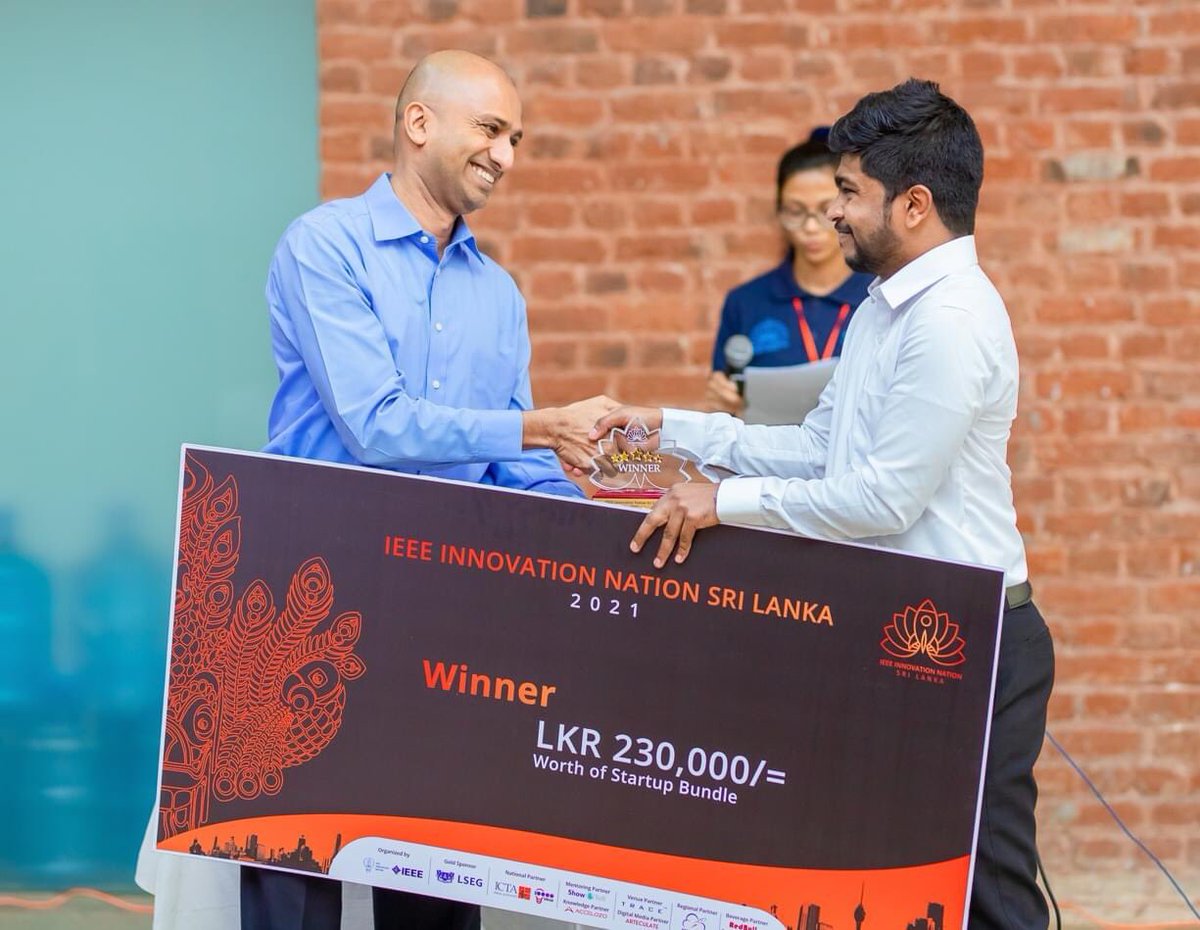 DulithHerath's tweet photo. Dilanka Sanjaya's ExamHub app makes over 350k/m in revenue for him by gamifying past exam papers. Congratulations on winning the IEEE Innovation competition this year. Wish him all the best to take this to next level.
#IEEEINSL #lka #innovation #startups https://t.co/1nhY7TiWTT