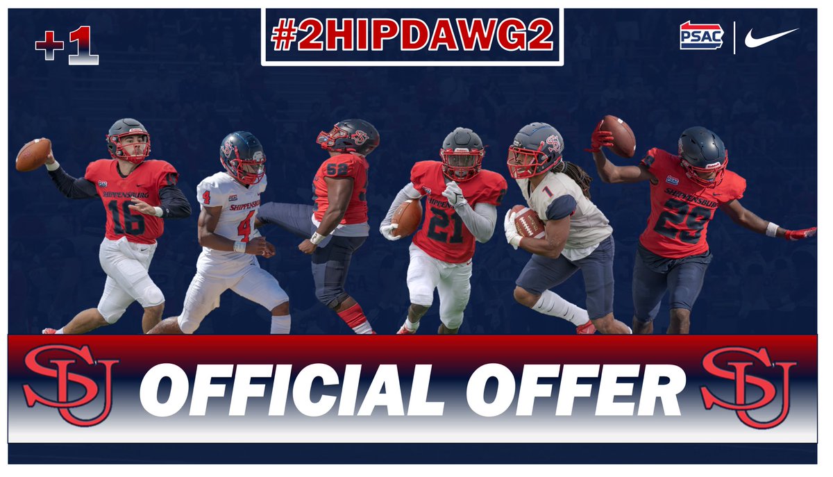 Thankful to receive an offer from <a href="/ShipFootball/">Shippensburg Football</a> Thank you for the opportunity <a href="/KyleOhradzansky/">Kyle Ohradzansky</a>