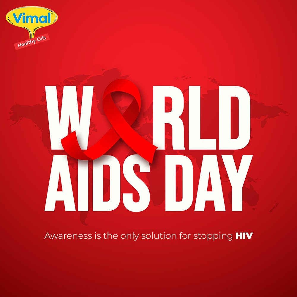 vimal_oil's tweet photo. Awareness is the only solution for stopping HIV.
#WorldAIDSDay2021 #WorldAIDSDay #AIDSDay #AIDSAwareness #VimalOils #HealthyCooking #CookingOil #ChangeForHealth https://t.co/2ZAhImdzUg