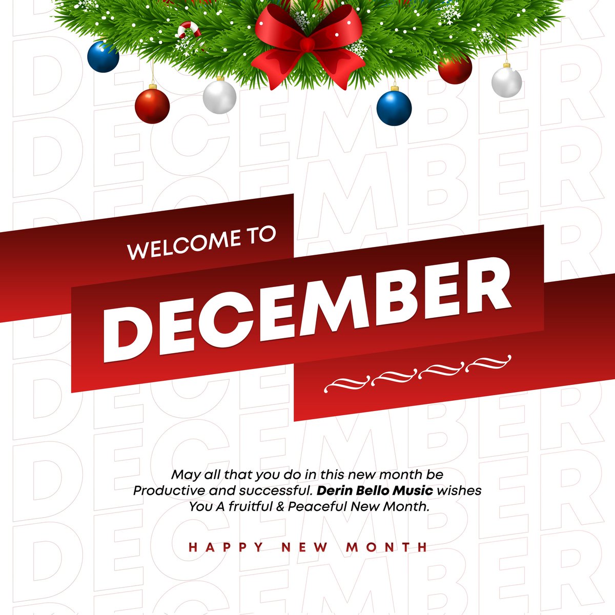 DerinBello's tweet photo. May all that you do in this new month be productive and successful. Derin Bello Music wishes you a fruitful &amp; peaceful New Month

Happy New Month Family https://t.co/K0arKVLh35