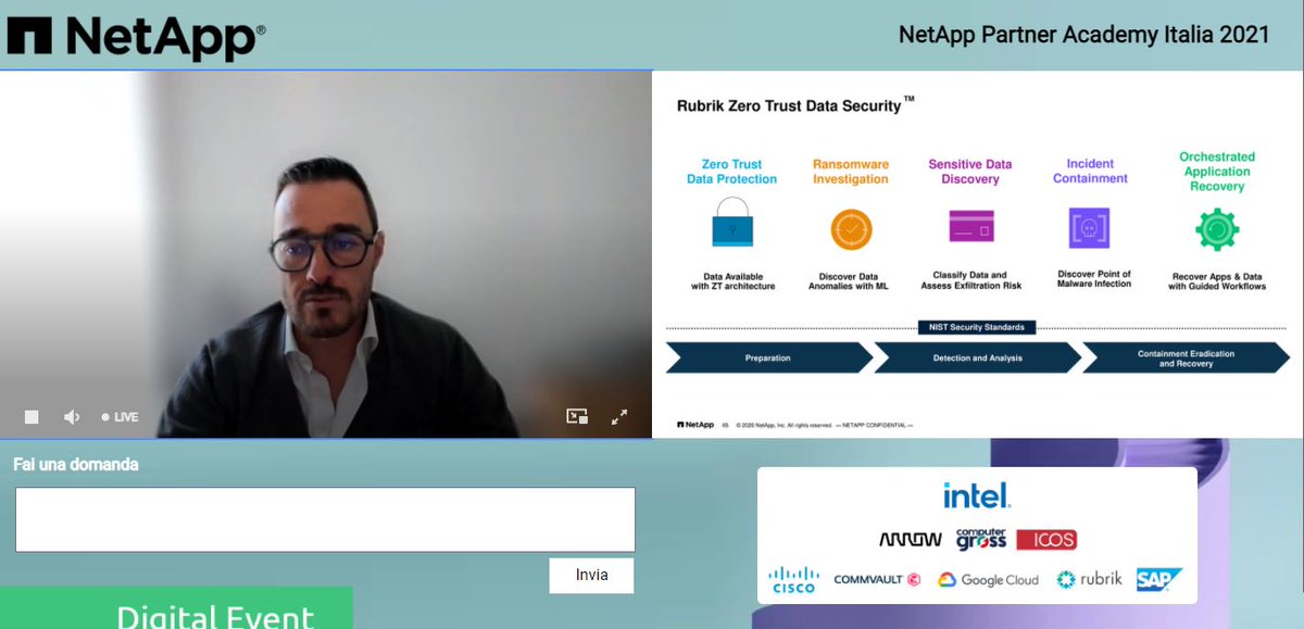 channelcity.it (@channelcity) on Twitter photo L'approccio Zero Trust Data Security di <a href="/rubrikInc/">Rubrik</a> per contrastare i #ramsonware <a href="/NetApp_Italia/">NetApp Italia</a> #netapppa2021 #cloudjourney #moderndatacenter #dataprotection #cloud #datafabric #partner <a href="/FranzRusso/">Franz Russo</a> <a href="/MilenaLazzaroni/">MILE Milena Lazzaroni</a> L'approccio Zero Trust Data Security di <a href="/rubrikInc/">Rubrik</a> per contrastare i #ramsonware <a href="/NetApp_Italia/">NetApp Italia</a> #netapppa2021 #cloudjourney #moderndatacenter #dataprotection #cloud #datafabric #partner <a href="/FranzRusso/">Franz Russo</a> <a href="/MilenaLazzaroni/">MILE Milena Lazzaroni</a>
