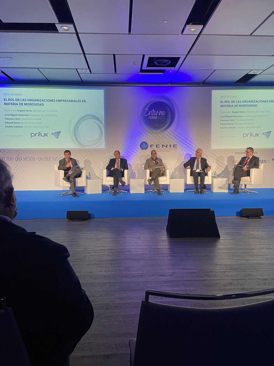 Queda claro que para terminar con la MORROSIDAD de las grandes empresas es un régimen sancionador <a href="/FenieInstalad/">FENIE</a> <a href="/PMcMorosidad/">PMcM Plataforma Multisectorial contra la Morosidad</a> <a href="/AntoniCanete/">Antoni Cañete</a>