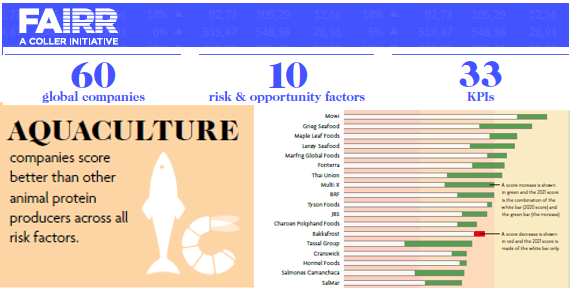 Når verdens produsenter av animalsk protein (meieriprodukter kjøtt og fisk) måles på bærekraft, er det norsk havbruk og sjømat som rangeres som desidert mest bærekraftig. fairr.org/index/company-…