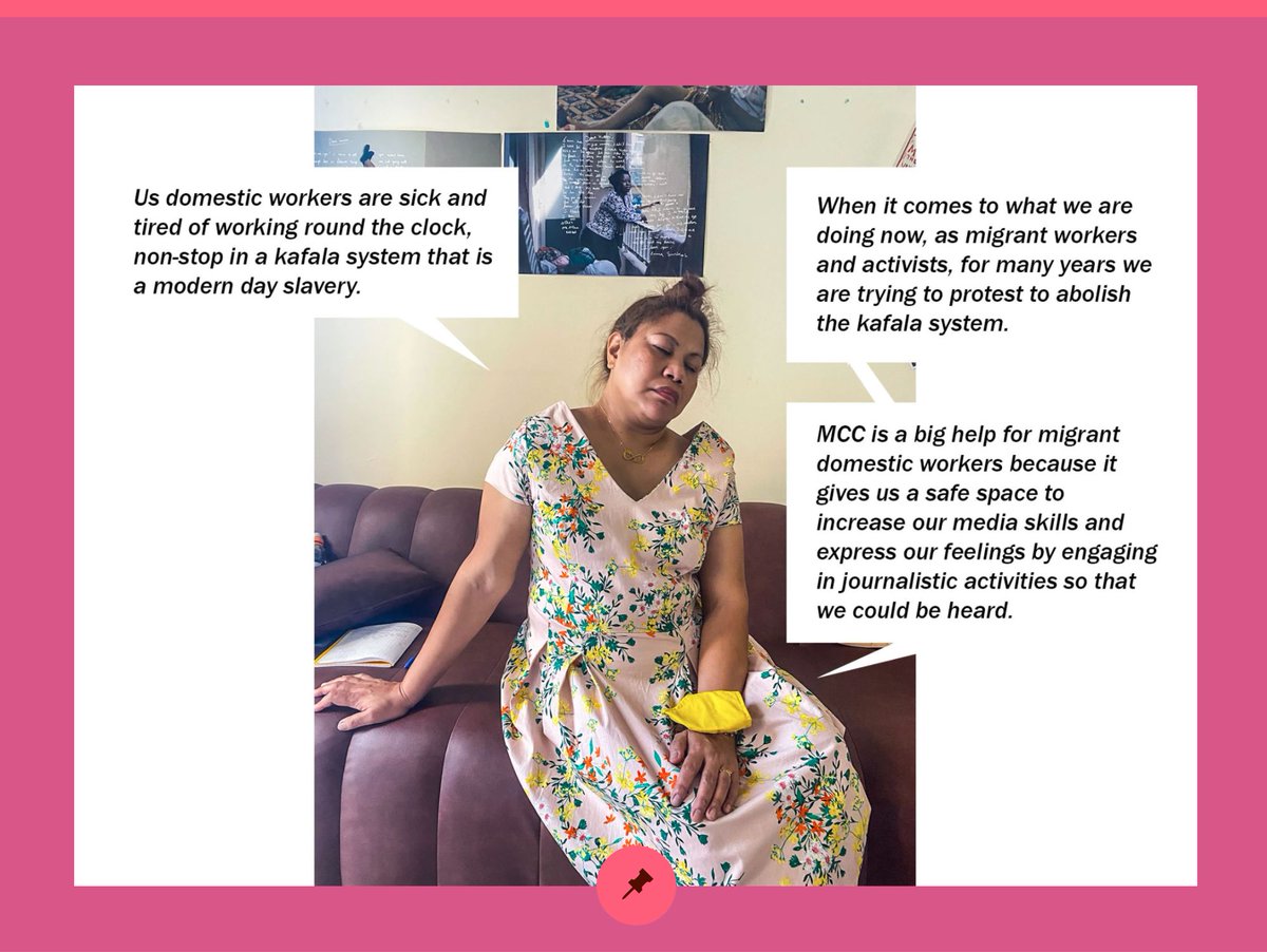 A snippet from the work-in-progress Migrant Workers Blog by communication trainees at our Migrant Community Center:

Meet Meriam 📸