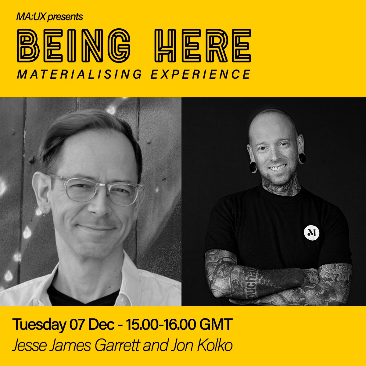 mauxlcc's tweet photo. .@jkolko and @jjg will be joining us for our symposium 'Being Here: Materialising Experiences'. @UAL @LCCLondon 

Sign up for free:
https://t.co/yd8alDc2IR https://t.co/stRQK7Quz0