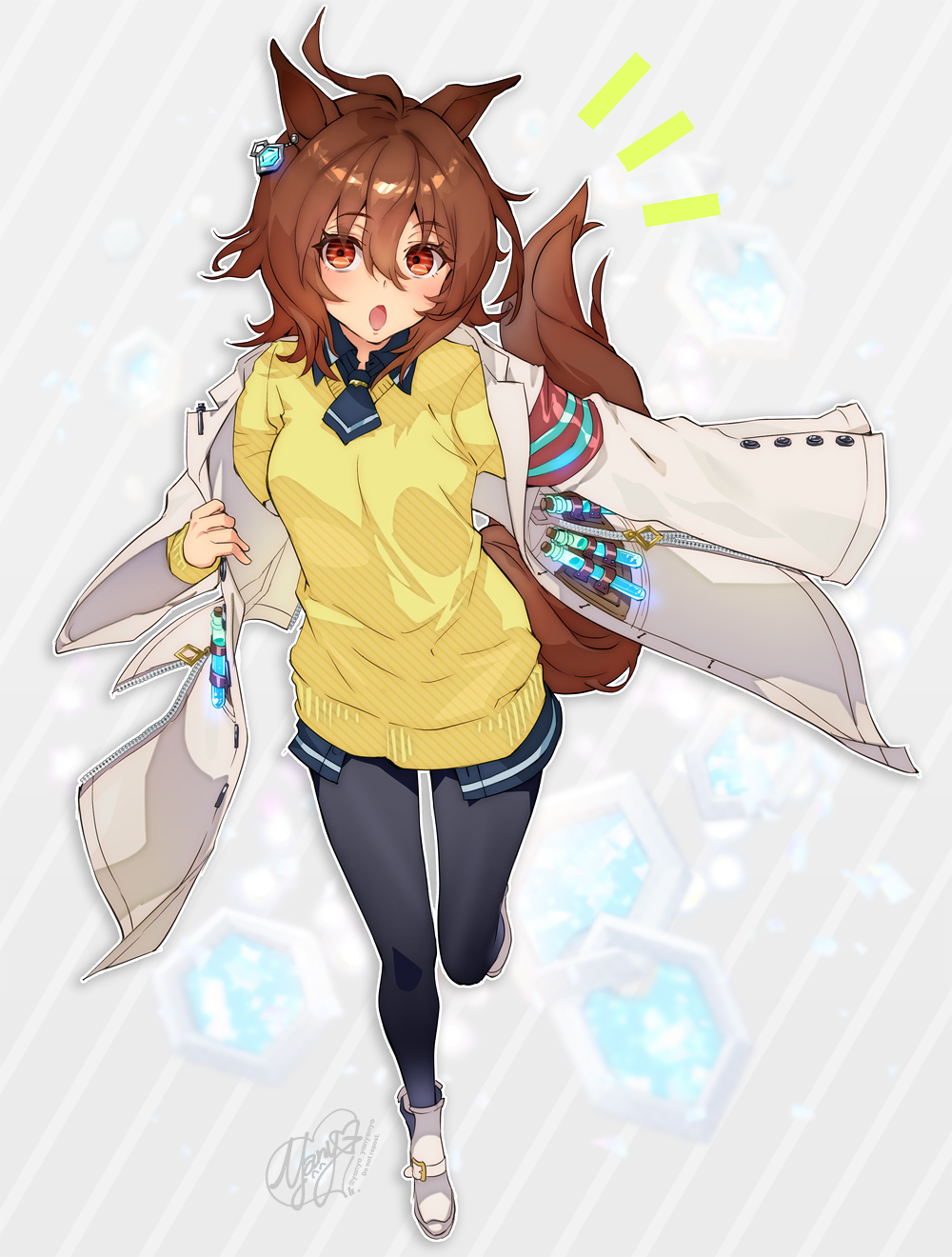 やんよ▽C103 土曜 西1 め-34ab on X: ぴょいっと アグネスタキオン #ウマ娘 t.coNvfRDQOuuG   X