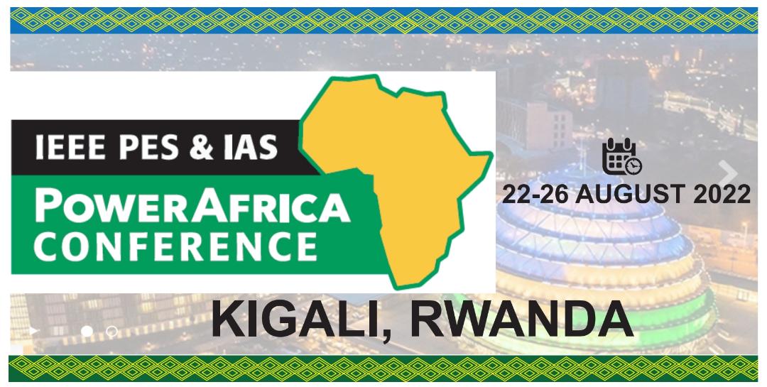 PowerAfrica22's tweet photo. IEEE PowerAfrica 2022 edition will be held physically in Rwanda and themed: “Convergence of National and Off-Grid Systems, highlighting the roles of Renewables, Productive Use of renewable energy, and Electric Mobility” https://t.co/HtnVTp31SS