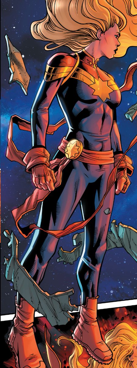 CaptMarvelNews's tweet image. Let’s take a second to thank @SergioDavila007 for the AMAZING work on our Captain Marvel book. I can’t show you more because it’d be a super spoiler and you deserve to see what our hero just did to refine and evolute with her powers in todays issue #34.