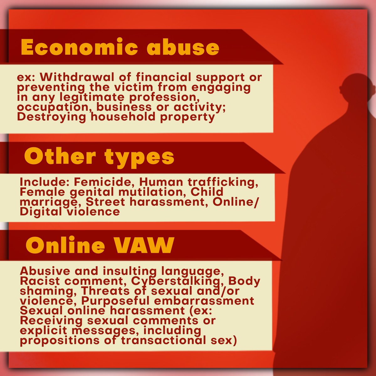 UP_BAC's tweet photo. As the 18-day campaign against Violence Against Women (VAW) continues, let us dive into the different faces and manifestations of VAW. Look into this infographic for more information on VAW 101.
#EndVAW
#VAWFreePH
#SafeSpaceNow https://t.co/EozqwuyGIE