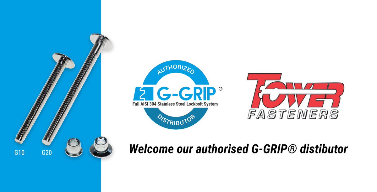 GmbhGoebel's tweet photo. We would like to welcome Tower Fasteners EU Ltd. as our authorised G-GRIP® distributor.
#GoGoebel #GGRIP #lockbolt https://t.co/lXo6Te5amw