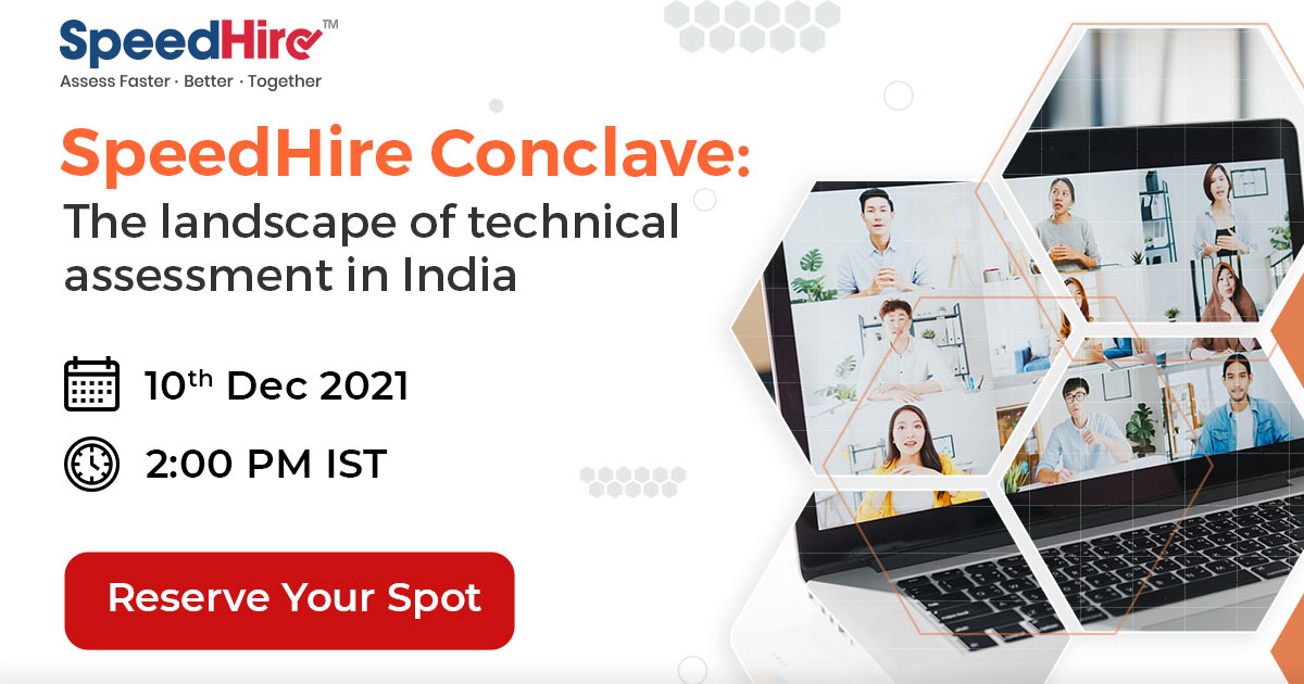 speed_hire's tweet photo. Join #SpeedHire #TechnicalAssessment Conclave 2021 to learn from India’s most promising #TalentAcquisition & #HRleaders the secret of designing the best technical assessments to build competent tech teams & create real business value.
Register ➡️https://t.co/Csp7OtZ09V https://t.co/6ZXkvTiIRe