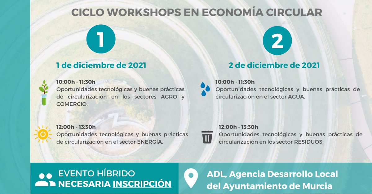 AZUDWater's tweet photo. ¡Workshop a la vista!👏

Mañana nuestra compañera Beatriz Masdemont participará en el workshop "Oportunidades Tecnológicas y buenas prácticas de circulación sectorial".
Además de presentar el Proyecto #SUBALMA.

➡ Para asistir, inscríbete aquí: https://t.co/kIgjBnOvyy https://t.co/zWWs0o5A8V