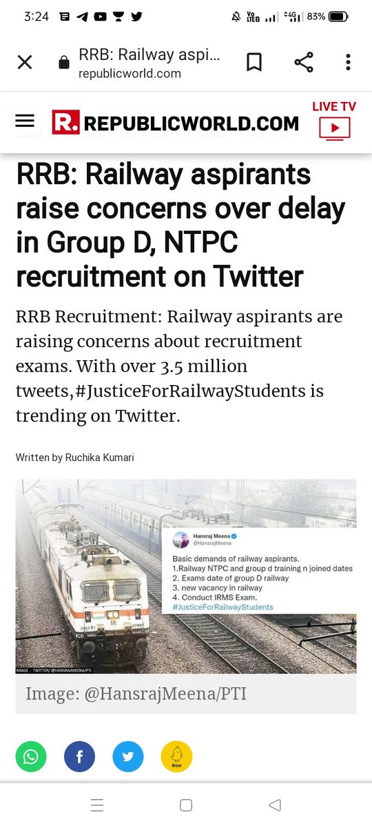 SubratBhue5's tweet photo. Thanks someone raise our issue.
#JusticeForRailwayStudents https://t.co/eFsgpMhTy8