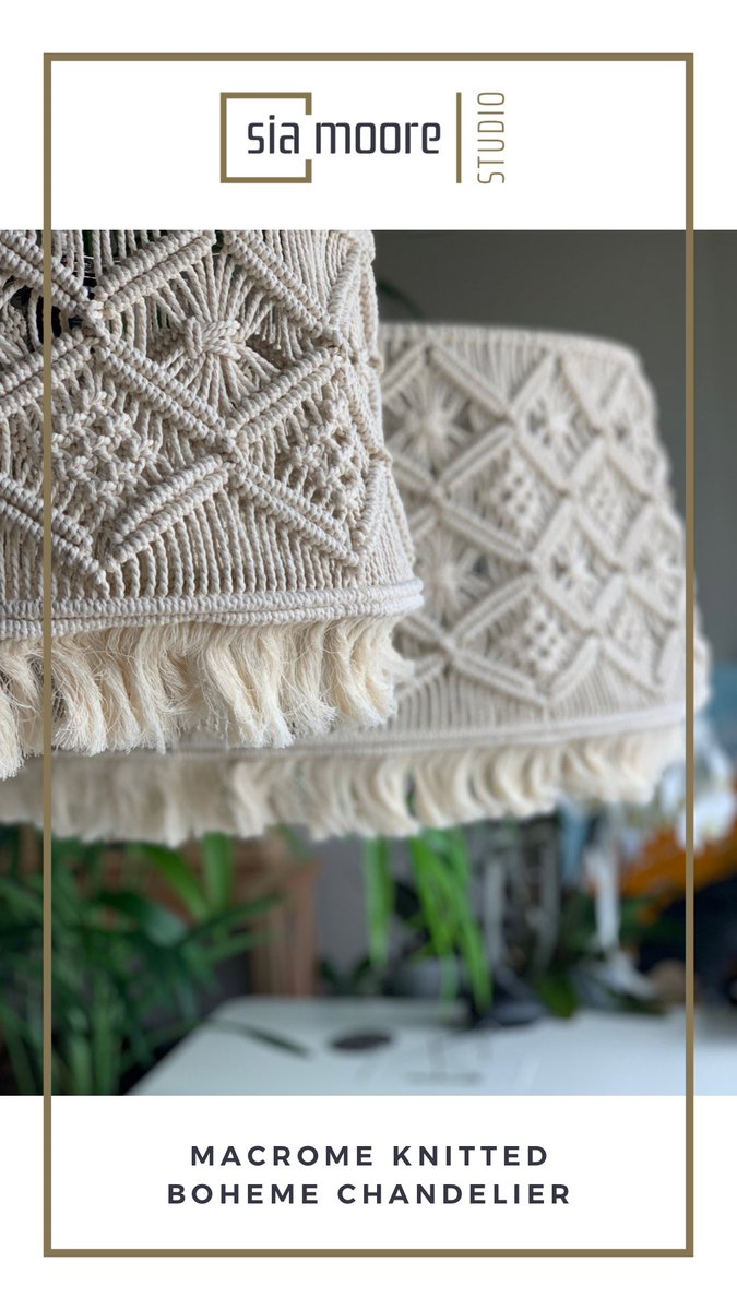 Sia_Moore's tweet photo. You can create an authentic atmosphere in your living spaces with the Macrame Knit Bohemian Chandelier!
Don't miss the discount 👇🏼
https://t.co/TohwzuWTna
#decoration #design #sale #macrame #interiordesign #architecture #bohemiandesign https://t.co/EFXxn3LoXx
