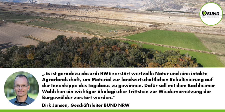 Trotz laufender Klage hat #RWE mit der Rodung des #BochheimerWald begonnen, obwohl die #Braunkohle darunter nicht verwendet wird. Trotz mehrfacher Nachfrage hat die @BezRegArnsberg nicht reagiert und macht sich erneut zum Erfüllungsgehilfen des Konzerns.
bund-nrw.de/presse/detail/…