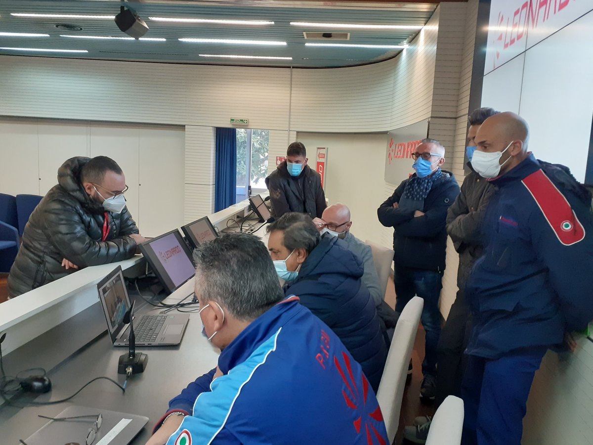 Coordinamento #UilmNazionale Leonardo  con i delegati della Uilm di Pomigliano. Interviene il coordinatore della RSU Pierino Liguori in collegamento da Pomigliano.