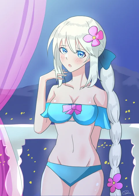 #FGO
#モルガン 
モルガン
「我が夫、その…似合っていますか?(上目遣い)」 