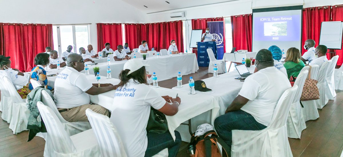 IOMSierraLeone's tweet image. Last week, we held our Annual Team Retreat at the Place Resort, Tokeh . 

IOM staff members discussed topics of key importance to our work in Sierra Leone-including our upcoming country strategy 2022-24.