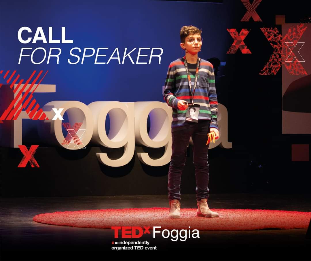 Hai una grande idea da presentare sull'inconfondibile palco delle ideas worth spreading? ✨

Siamo alla ricerca di idee che valga la pena diffondere.

Vuoi diventare speaker di TEDxFoggia?
Candidati qui 👇 hai tempo fino al 9 Dicembre!

tedxfoggia.com/call-for-speak…