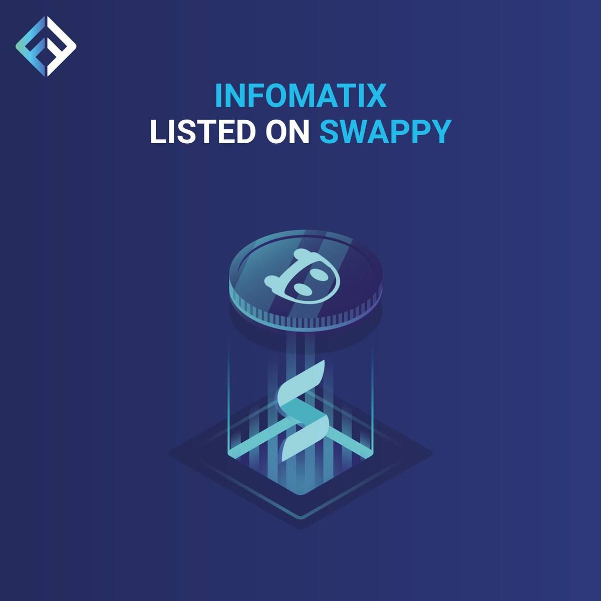 ForintFinance's tweet photo. 📢@INFOMATIX_IO has been listed on #SWAPPY, the new #multichain platform of #FORINTFINANCE!
➡️ https://t.co/Hg2j00pLRD
“Technology is best when it brings people together”
#Forint #Blockchain #Crypto #listing #teamwork #thebest #thequickest #intelligence #growth #thefuture https://t.co/31N4XBMppz