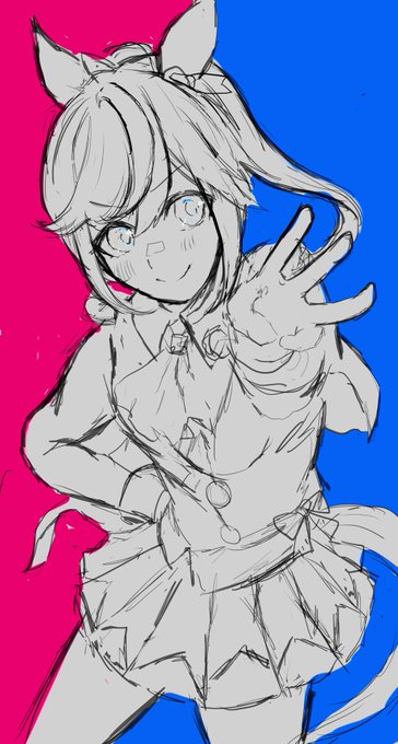 友達の好きなキャラで練習
テイオー! 