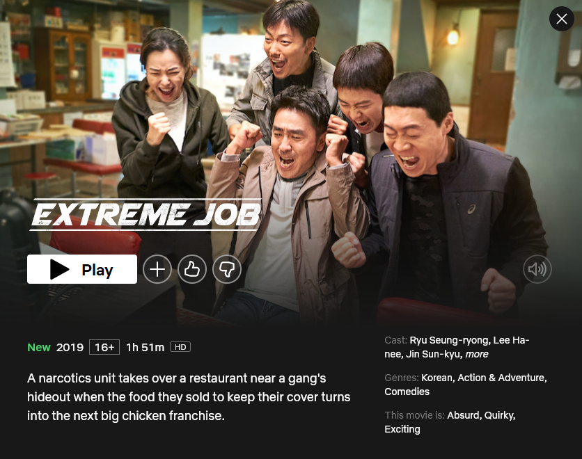 WatchmenID's tweet photo. polisi ayam udah bisa ditonton ulang di @NetflixID 

🍗🍗🍗🍗🍗🍗 https://t.co/MLhklrVGQK